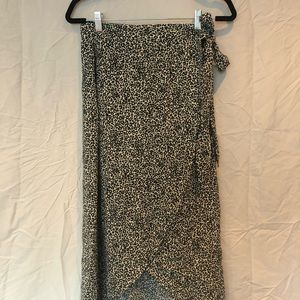 American Eagle Animal Print Skirt, High-Low, Size S